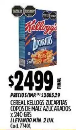 Supermercados Yaguar Kellogg's zucaritas oferta
