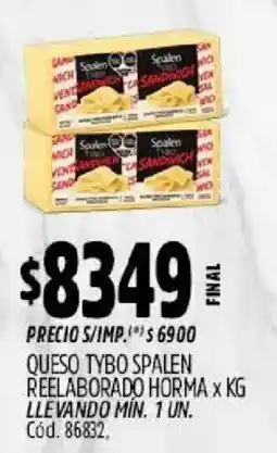 Supermercados Yaguar Tybo spalen queso oferta
