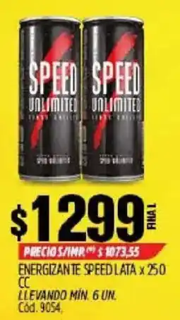 Supermercados Yaguar Speed unlimited energizante oferta
