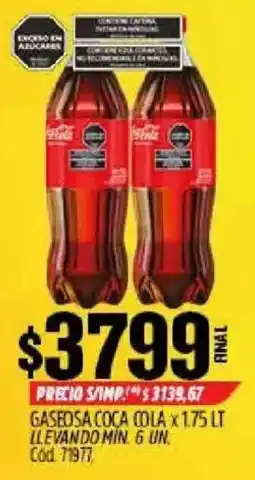 Supermercados Yaguar Coca cola gaseosa oferta