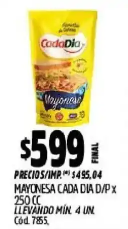 Supermercados Yaguar Cada dia mayonesa oferta