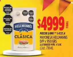 Supermercados Yaguar Hellmann's mayonesa clásica oferta