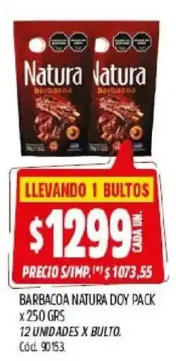 Supermercados Yaguar Natura barbacoa oferta