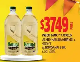 Supermercados Yaguar Natura aceite natura girasol oferta