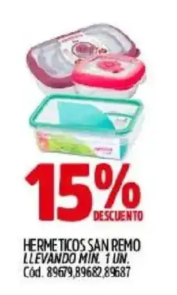 Supermercados Yaguar San remo hermeticos oferta