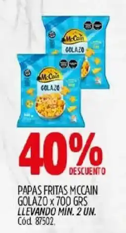 Supermercados Yaguar McCain papas fritas golazo oferta
