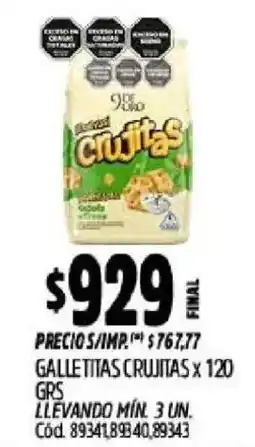 Supermercados Yaguar Crujitas galletitas oferta
