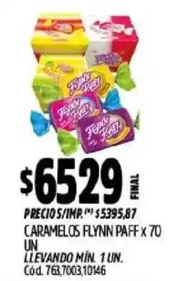 Supermercados Yaguar Caramelos flynn paff oferta