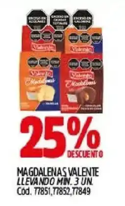 Supermercados Yaguar Valente magdalenas oferta