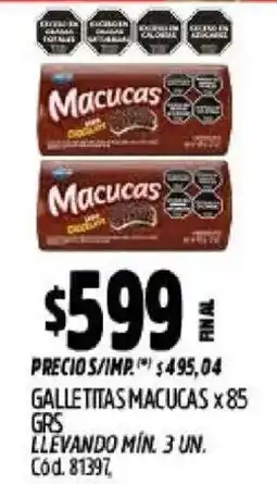 Supermercados Yaguar Macucas galletitas oferta
