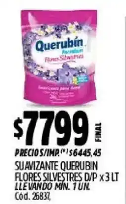 Supermercados Yaguar Querubin suavizante flores silvestres oferta