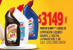 Supermercados Yaguar Harpic limpiador liquido oferta