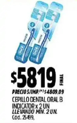 Supermercados Yaguar Oral B cepillo dental indicator oferta