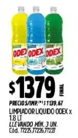 Supermercados Yaguar Odex limpiador liquido oferta