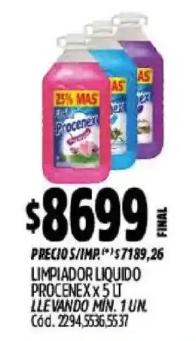 Procenext limpiador liquido