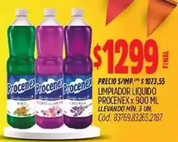 Supermercados Yaguar Procenex limpiador liquido oferta