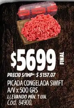 Supermercados Yaguar Swift picada congelada oferta