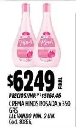 Supermercados Yaguar Hinds crema rosada oferta
