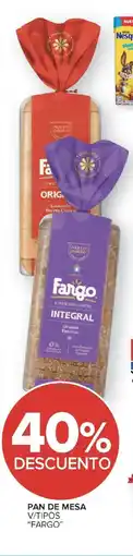 Carrefour Market Fargo pan de mesa oferta
