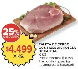 Carrefour Market Paleta de cerdo con hueso/chuleta de paleta oferta