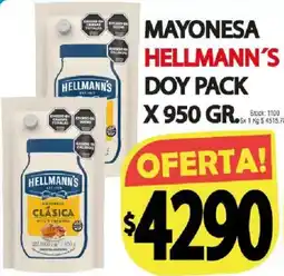 Supermercados Mariano Max Hellmann's mayonesa clásica oferta