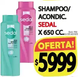 Supermercados Mariano Max Sedal shampoo acondicionador oferta