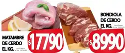 Supermercados Mariano Max Matambre de cerdo oferta