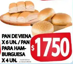Supermercados Mariano Max Pan de viena oferta