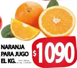 Supermercados Mariano Max Naranja para jugo oferta