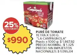 Carrefour Market La campagnola puré de tomate oferta