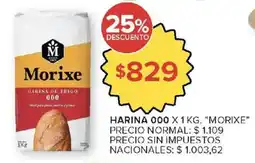 Carrefour Market Morixe harina de trigo 000 oferta