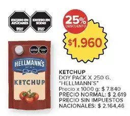Carrefour Market Hellmann's ketchup oferta