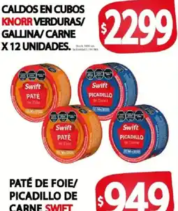 Supermercados Mariano Max Knorr caldos en cubos verduras/gallina/carne oferta