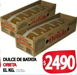 Supermercados Mariano Max Orieta dulce de batata oferta