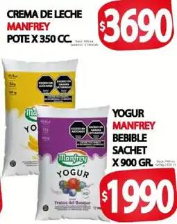 Supermercados Mariano Max Manfrey crema de leche oferta