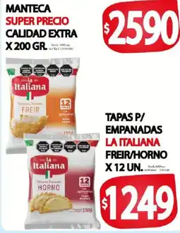 Supermercados Mariano Max La italiana tapas p/ empanadas freir/horno oferta