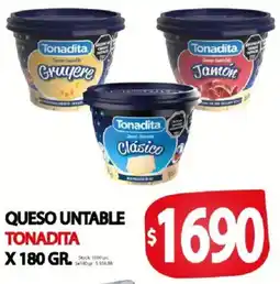 Supermercados Mariano Max Tonadita queso untable oferta