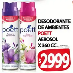 Supermercados Mariano Max Poett desodorante de ambientes oferta