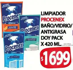 Supermercados Mariano Max Procenex limpiador baño/vidrio/antigrasa oferta