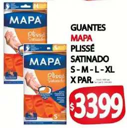 Supermercados Mariano Max Mapa guantes plissé satinado oferta