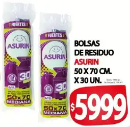 Supermercados Mariano Max Asurin bolsas de residuo oferta