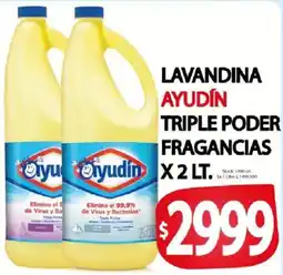 Supermercados Mariano Max Ayudín lavandina triple poder fragancias oferta