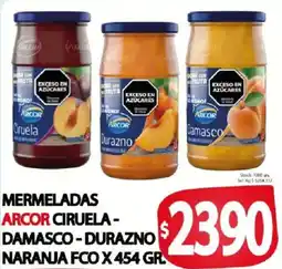 Supermercados Mariano Max Arcor mermeladas ciruela damasco durazno naranja oferta