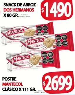 Supermercados Mariano Max Mantecol snack de arroz dos hermanos oferta