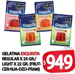 Supermercados Mariano Max Exquisita gelatina regular light oferta