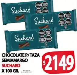 Supermercados Mariano Max Suchard chocolate p/taza semiamargo oferta