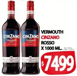 Supermercados Mariano Max Cinzano vermouth rosso oferta