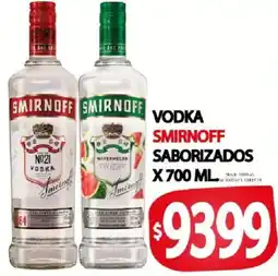 Supermercados Mariano Max Smirnoff vodka saborizados oferta