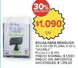 Carrefour Market Bulnez bolsa para residuos mediana oferta
