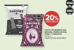 Carrefour Market Nuestros sabores chips de mandioca/batata/remolacha/papa y pimienta oferta
